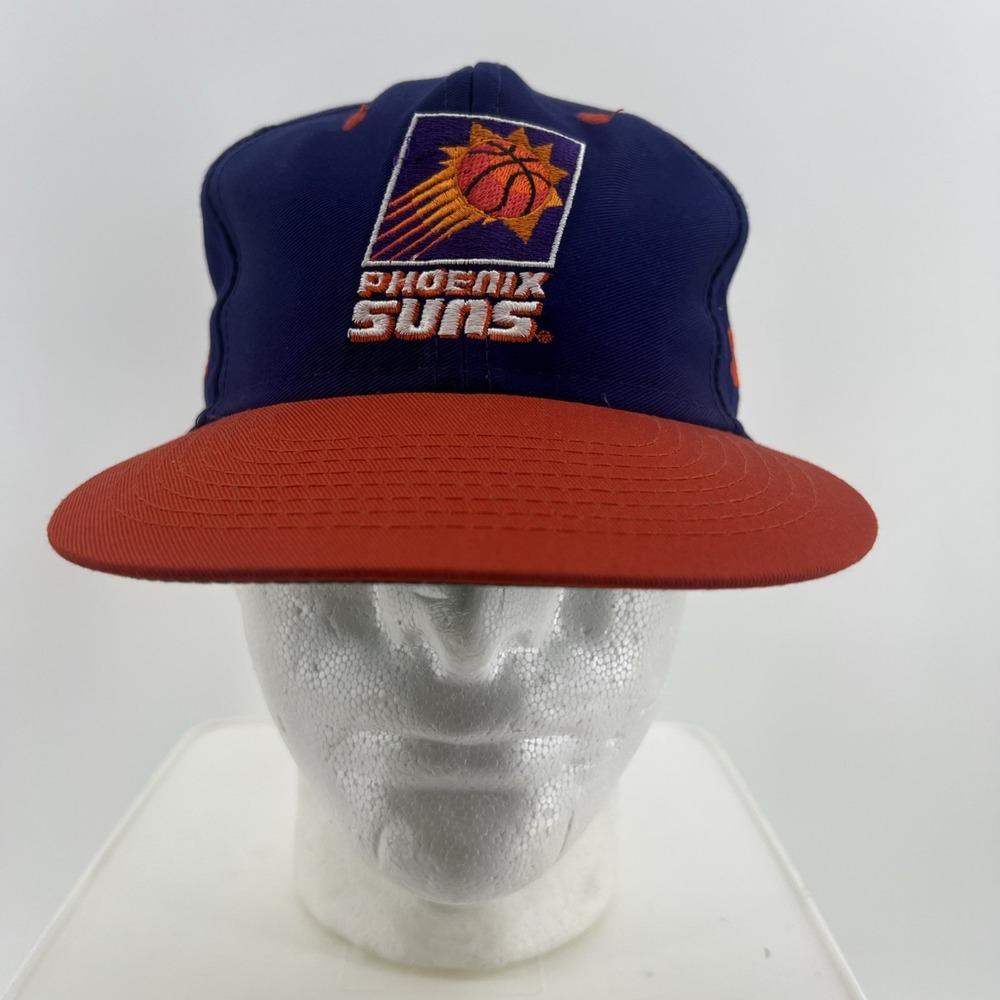 Phoenix Suns Phx Vintage 90's Competitor NBA Snapback Hat Cap Purple Orange